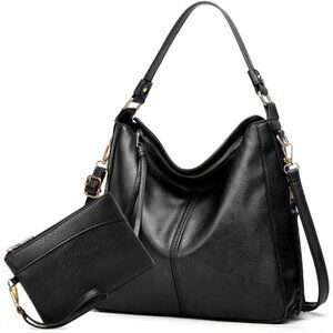 Large Trendy Tote Bag for Women, Black